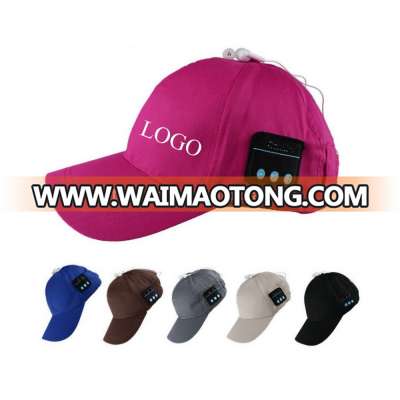 Custom Wireless Baseball Cap Sun Hat Headphone Headset With Logo