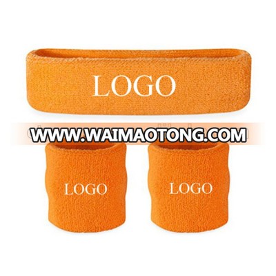 Customized Suddora Sweatband Set Sports Running Outdoor Cotton Elastic Headbands Wristbands