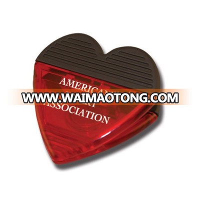 Heart Shape Plastic Paper Fridge Magnet Clip